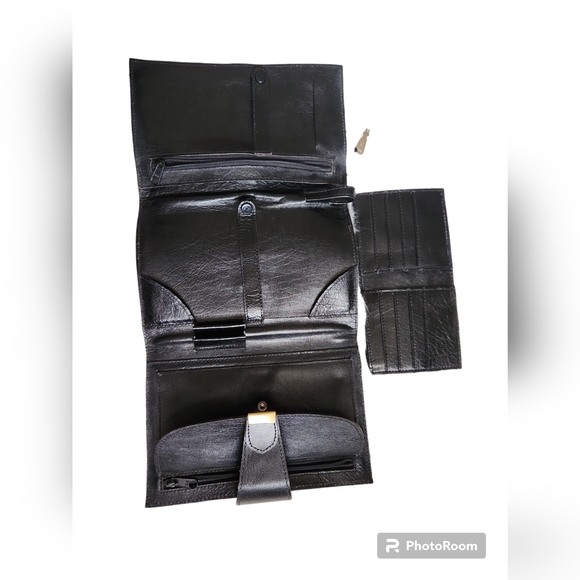 Leather Travel organizer w/Key - Picture 5 of 11